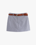 חצאית מכנס מיני פסים