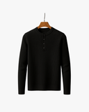 סריג ריב עם צווארון פולו