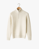 סריג חצי רוכסן טקסטורה