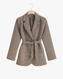 סט מחויט משבצות נשים