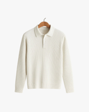 סריג ריב עם צווארון פולו