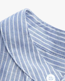 מכופתרת פשתן פסים