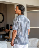 פולו פשתן פסים