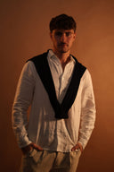 מכנס מחויט סטרצ'י חגורה מובנית