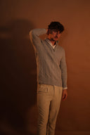 מכנס מחויט סטרצ'י חגורה מובנית