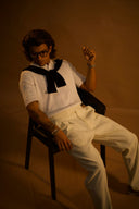 מכנס מחויט אלגנט חגורה מובנית