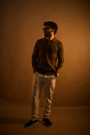 סריג ריב עם צווארון פולו